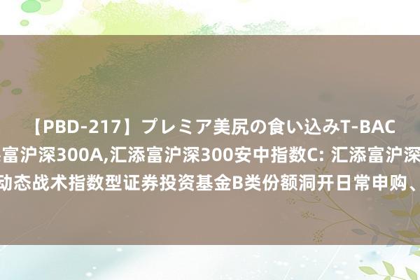 【PBD-217】プレミア美尻の食い込みT-BACK!8時間BEST 汇添富沪深300A,汇添富沪深300安中指数C: 汇添富沪深300安中动态战术指数型证券投资基金B类份额洞开日常申购、赎回、退换和如期定额投资业务公告