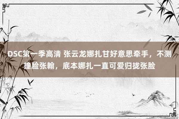 DSC第一季高清 张云龙娜扎甘好意思牵手，不测撞脸张翰，底本娜扎一直可爱归拢张脸