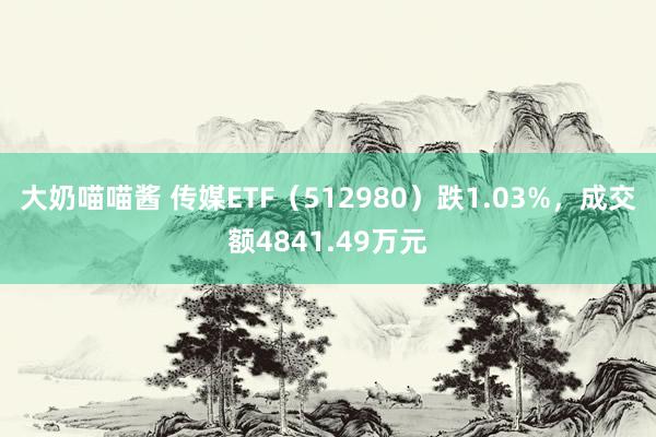 大奶喵喵酱 传媒ETF（512980）跌1.03%，成交额4841.49万元