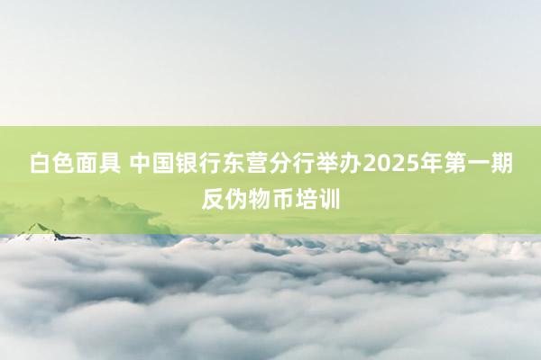 白色面具 中国银行东营分行举办2025年第一期反伪物币培训